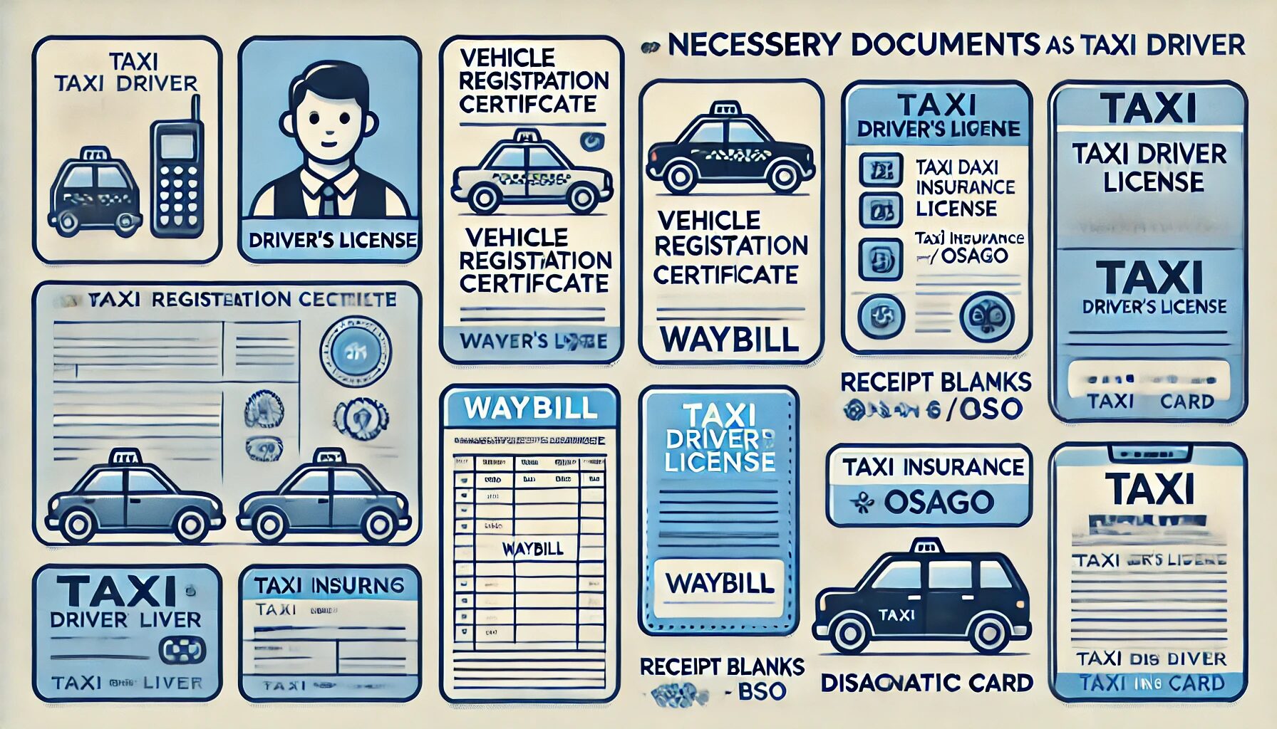 Необходимые документы для работы в такси