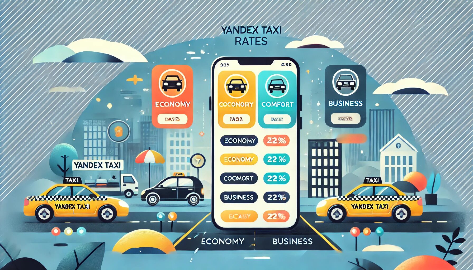 Тарифы в Яндекс Такси