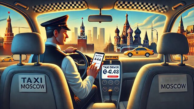 Заработок водителя такси в Москве